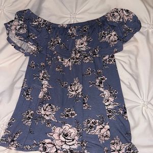 floral off the shoulder blouse